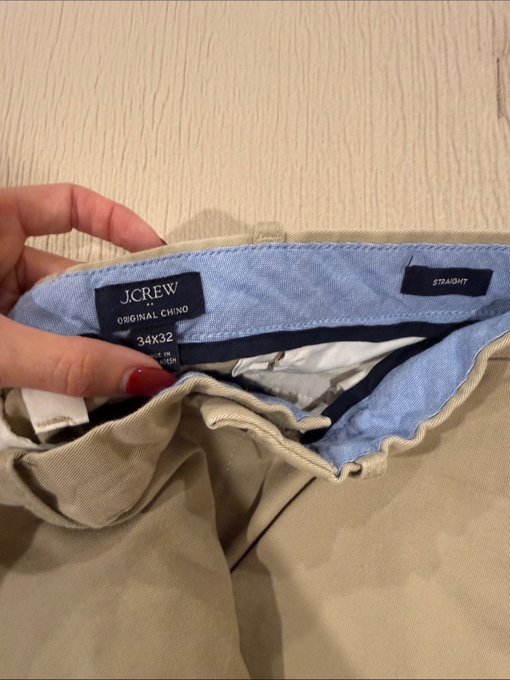 Men's J Crew Chino Khaki - Picture 3 of 3